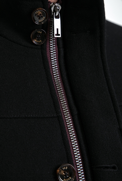 TED BAKER-Ανδρικό παλτό CREW TED BAKER μαύρο 